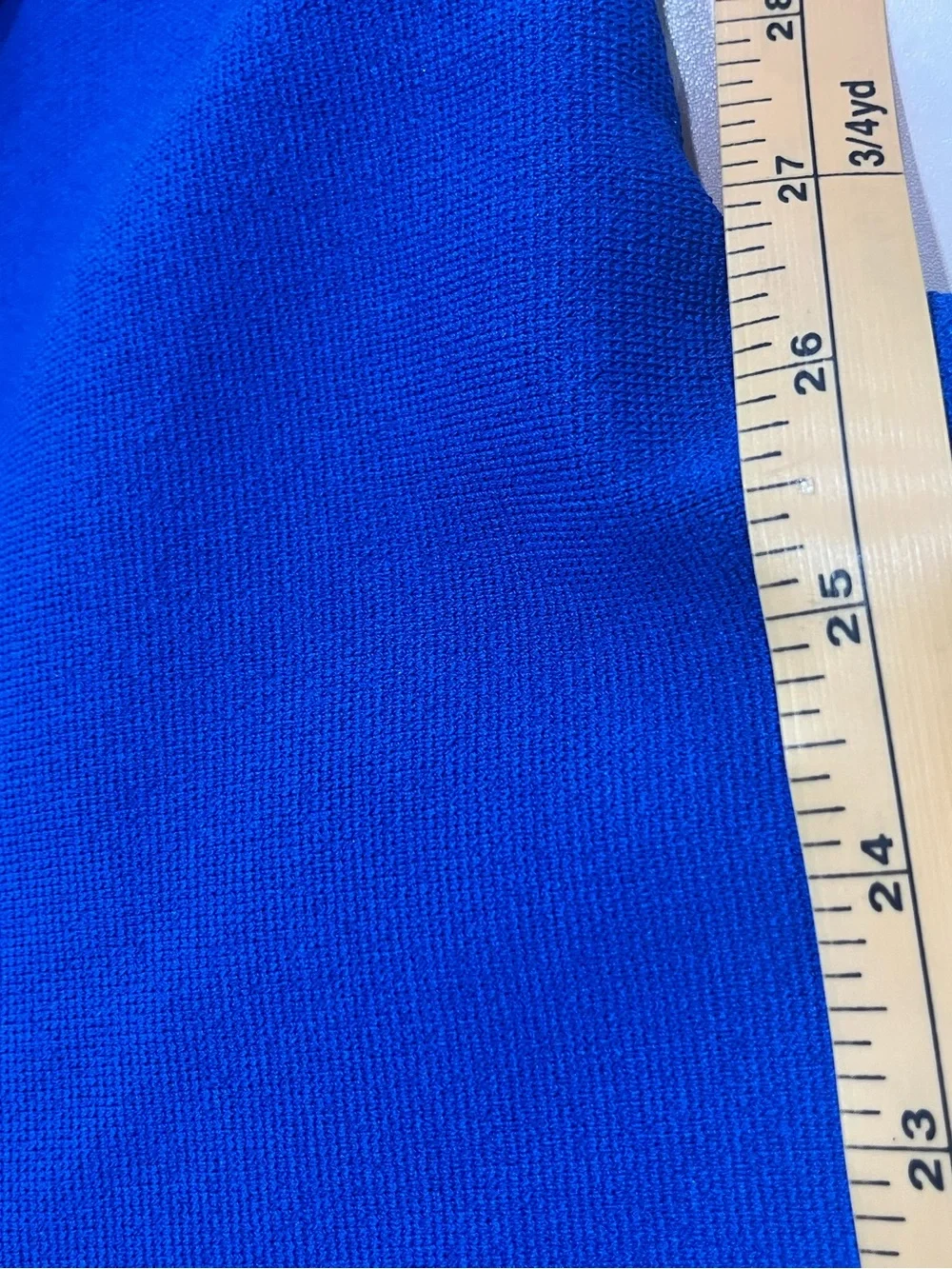 COS Classic Knit Bomber Jacket Blue Large Minimalist Quiet Luxury
